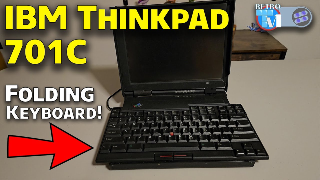 ULTRA RARE IBM Thinkpad 701C Butterfly Keyboard Laptop from 1995