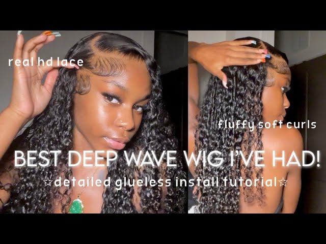 The Best Deep Wave Hair + HD Lace I’ve Done Yet! | Glueless Install Tutorial | Recool Hair