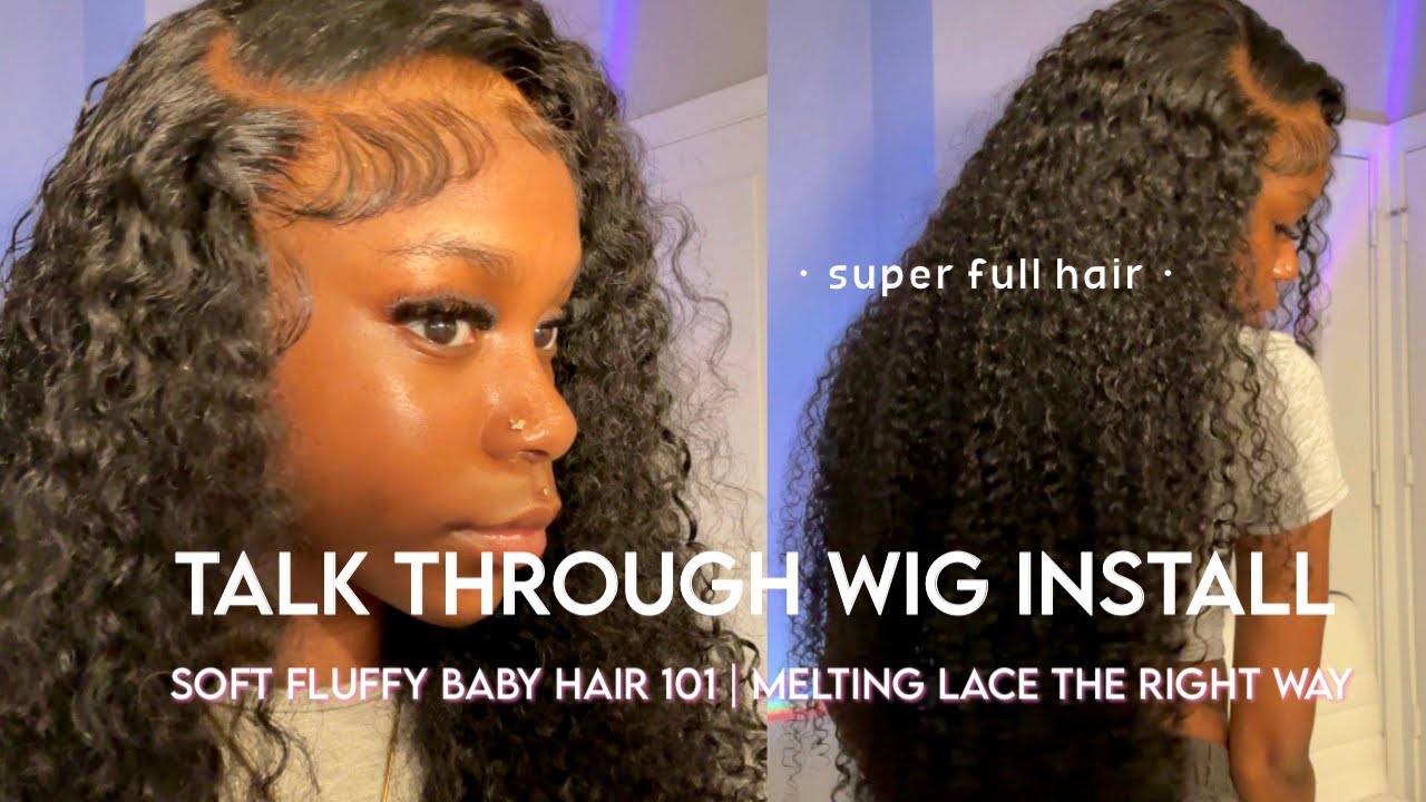 Detailed Side Part 30'' Curly Wig Install With Fluffy Baby Hair (Talk Through) | Alipearl Hair