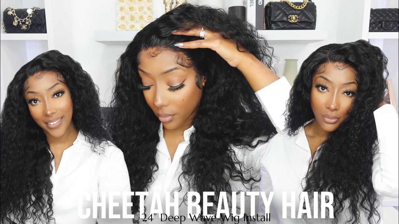 13x6 Deep Wave Curly Wig Install!! | Lazy Girl Plucking Method! | Ft. Cheetah Beauty Hair