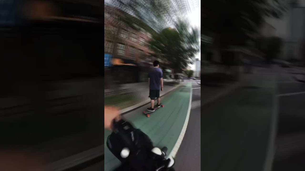 Filming boostedboard while I ride my boosted rev