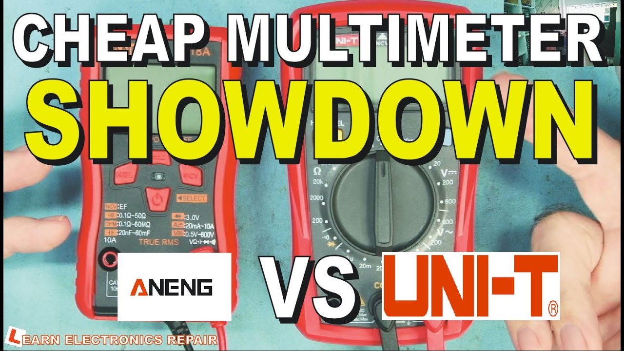 Cheap Multimeter Showdown - ANENG vs UNI-T.  What is the best cheap multimeter 2023