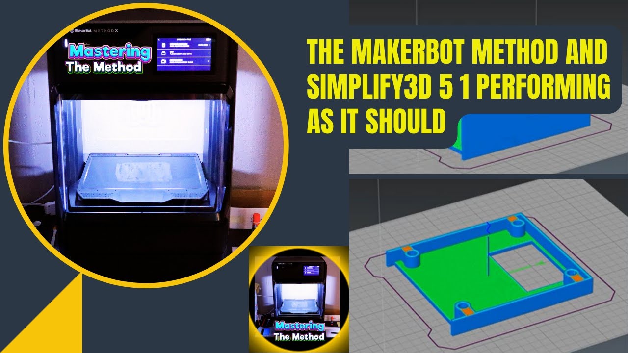 The Makerbot Method and Simplify3D 5.1 Performing As It Should || Mastering The Method