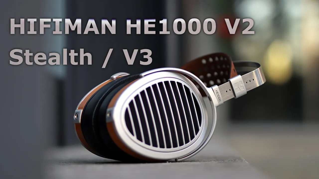 HIFIMAN HE1000 V2 Stealth / V3 Planar Magnetic Headphones - The Utopic Performer Refined