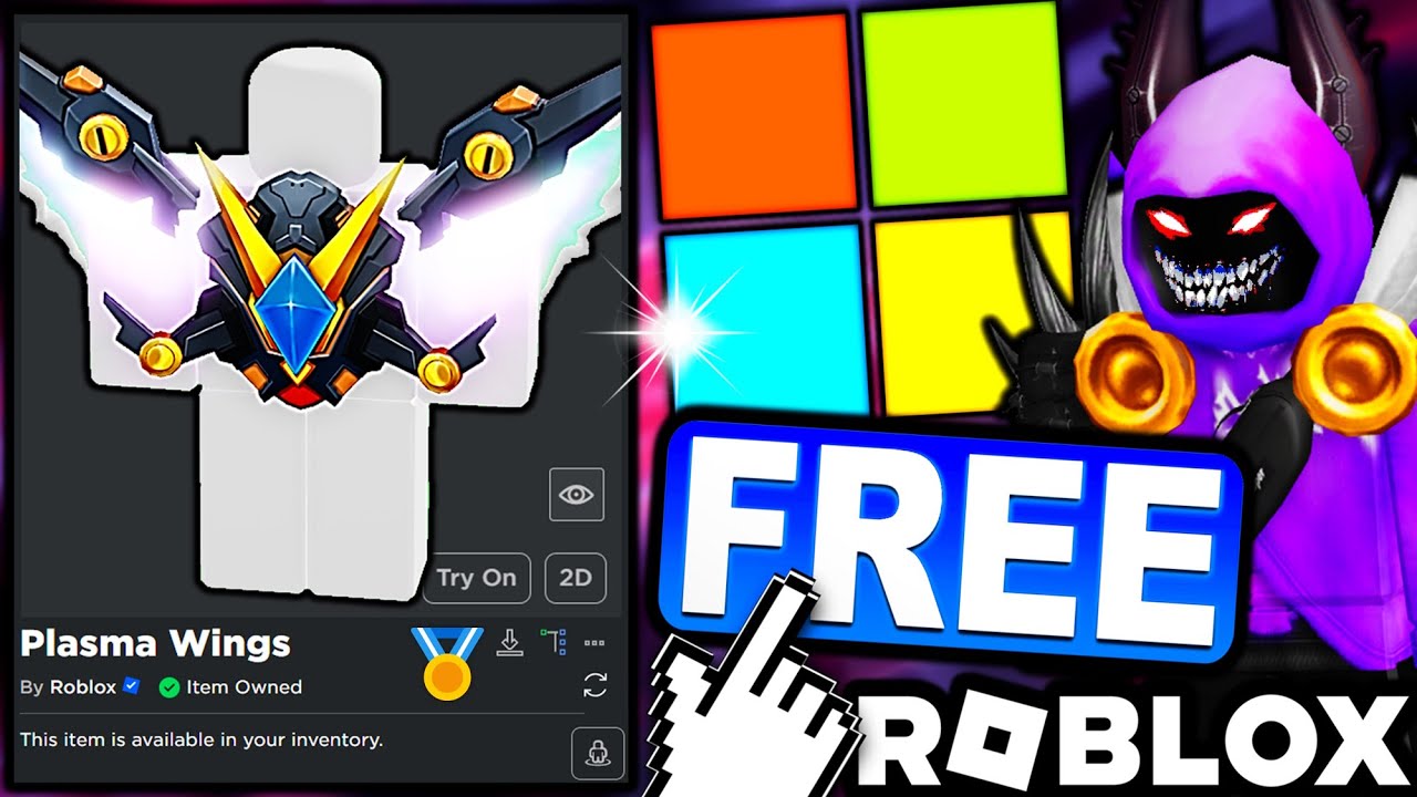 FREE ACCESSORY! HOW TO GET Plasma Wings! (ROBLOX MICROSOFT REWARDS EXCLUSIVE ITEM)