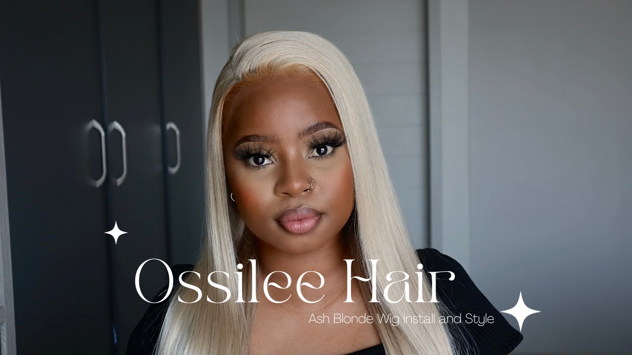Ash Blonde Wig Install And Styling ft Ossilee Hair | Looking Like An African Snowhite