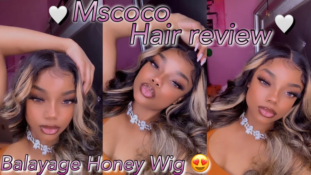 MsCoco Hair Review || Balayage Honey Blonde Body Wave 13x4 HD Wig