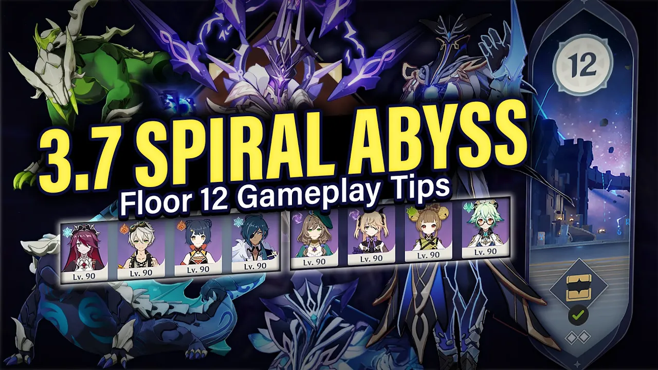 How to BEAT 3.7 SPIRAL ABYSS Floor 12: Guide & Tips w/ 4-Star Teams! | Genshin Impact 3.7