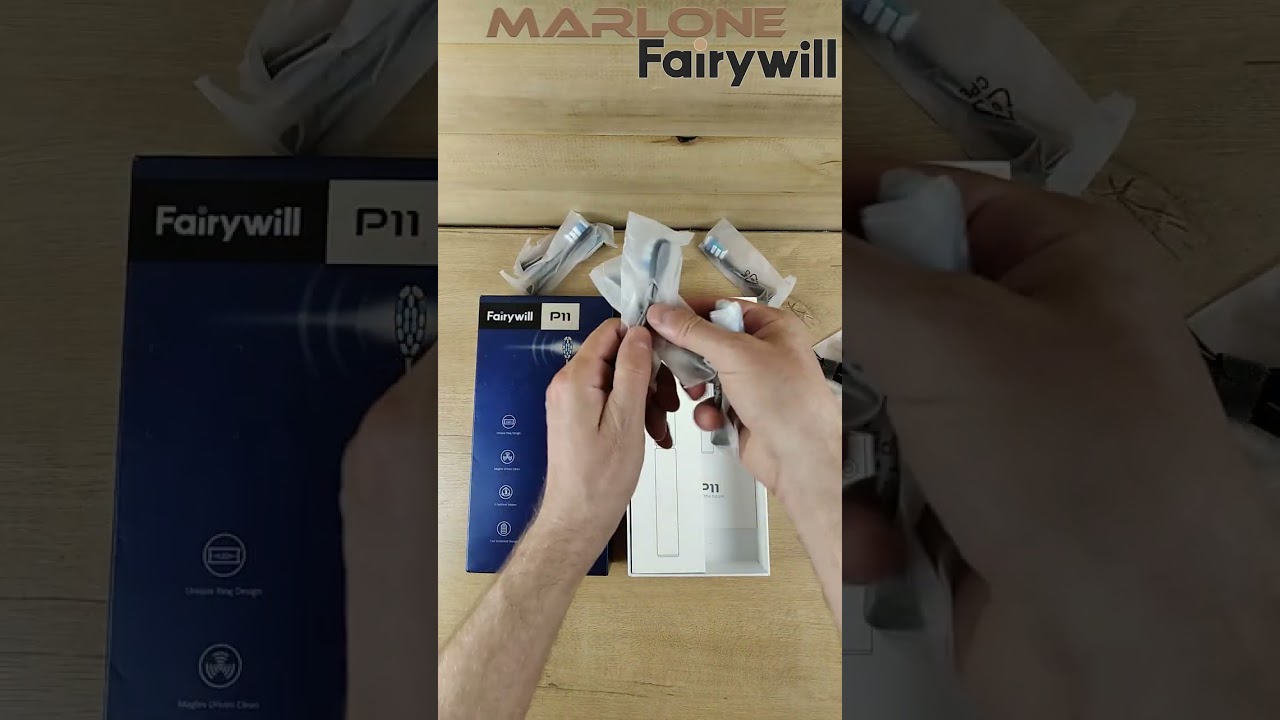 Fairywill P11 распаковка Электрическая ультразвуковая зубная щетка