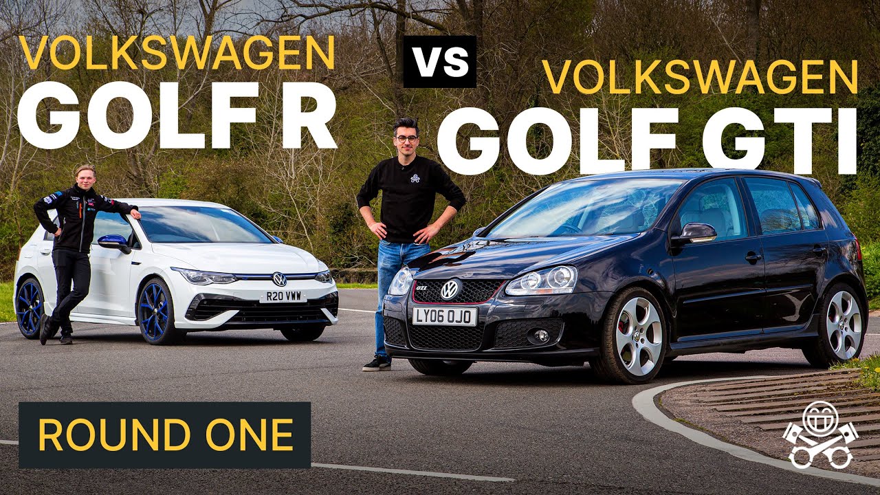 VW Golf R Mk8 vs our Golf GTI Mk5 - ROUND 1 | PH Project Car Pt.2
