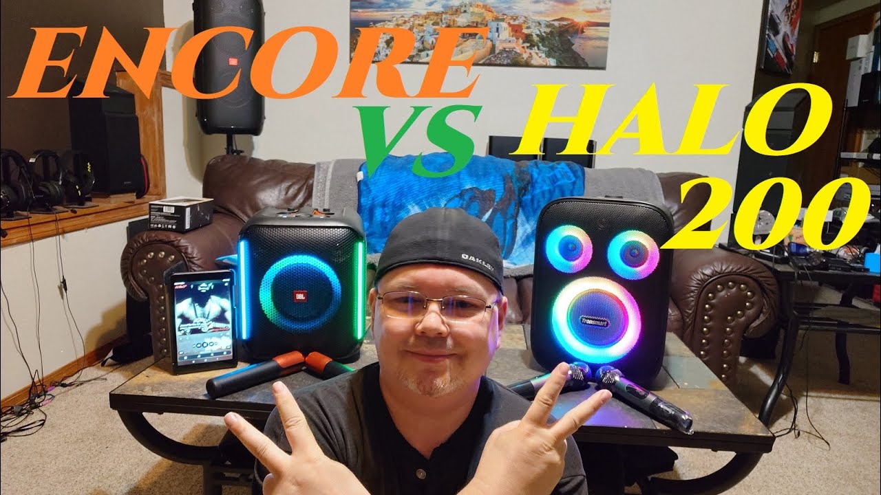 Tronsmart Halo 200 vs JBL Partybox Encore 🔊 Sound Check & Wireless Microphone test 🔋 Battery Powered