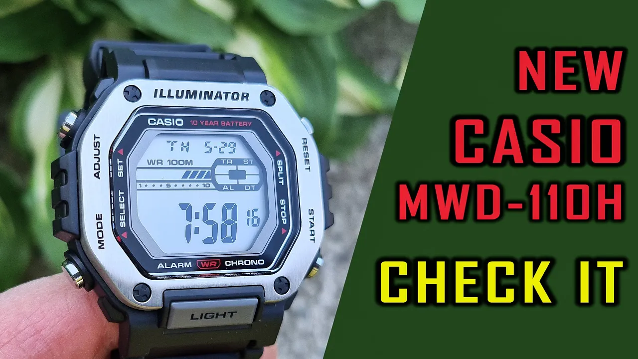 Nice new Casio MWD-110H digital watch review #casio #casiowatch #gedmislaguna