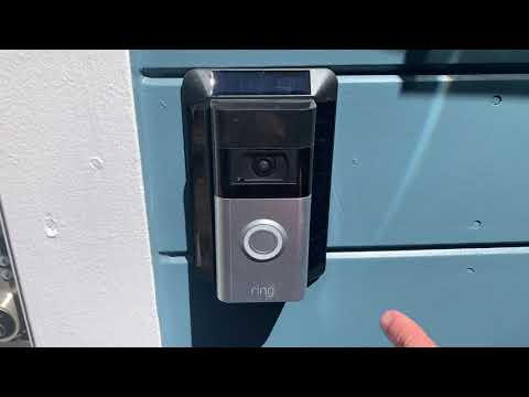 Ring Doorbell Camera Solar Charger Set Up Installation Mount Battery Charging Review Short