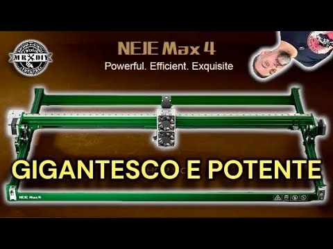 Una precisione straordinaria con asse Z motorizzato. Incisore laser da 20W Neje max 4 con plotter